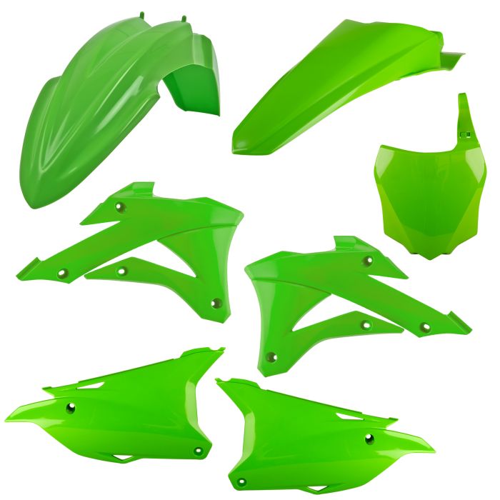 POLISPORT REPLICA PLASTIC KIT,STANDARD KIT KAWASAKI OEMCOLOR